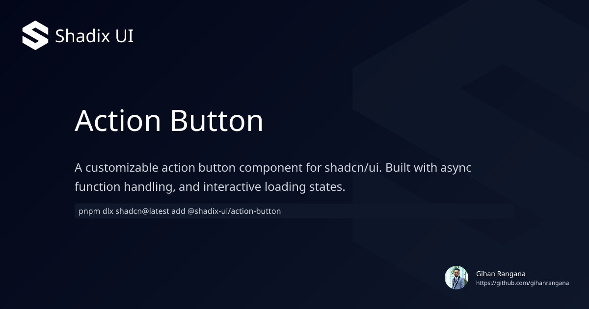 Action Button | Shadix UI
